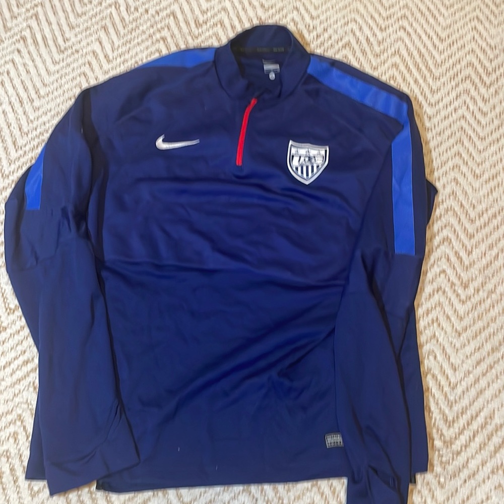 USMNT NIKE Quarter Zip warm up